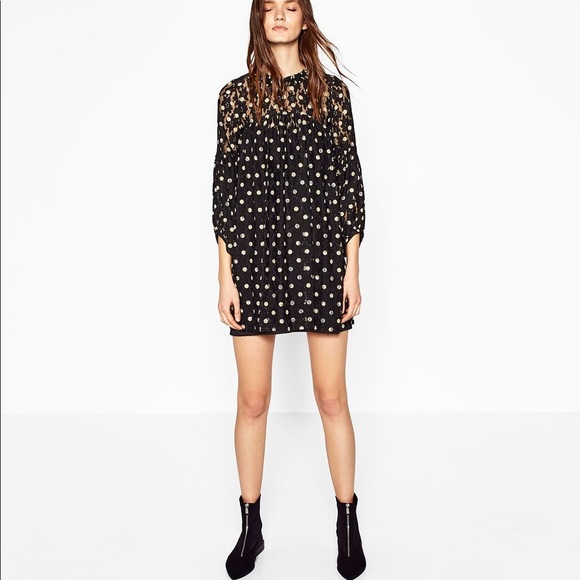 black and white babydoll dress